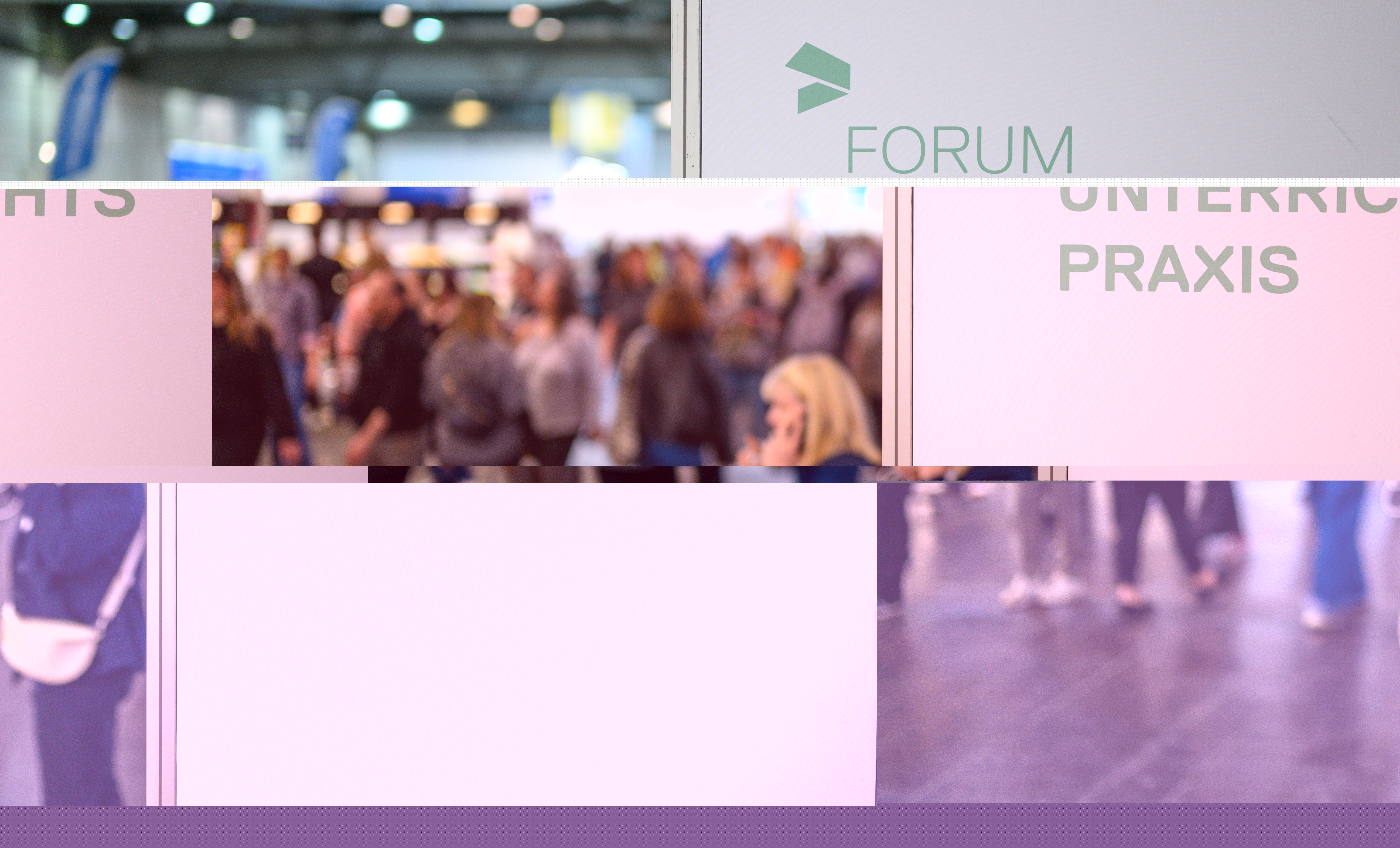 Logo des Forum Unterrichtspraxis auf einer Wand